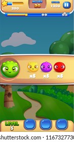 Gampeplay Intro Mobile Game User Interface GUI Assets Vector Eps 10