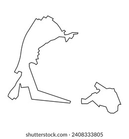 Gamprin municipality map, administrative division of Liechtenstein. Vector illustration.