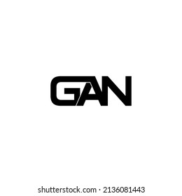 gan letter initial monogram logo design