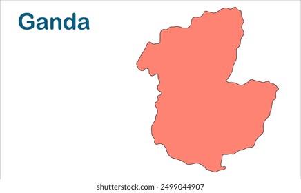 Ganda subdivision map, Giridih District, Jharkhand state, Republic of India, Government of Jharkhand, Indian territory, Eastern India, politics, village, tourism