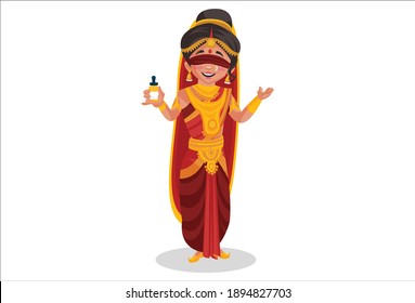 Gandhari Talking Her Brother Shakuni Vector Stock Vector (Royalty Free ...