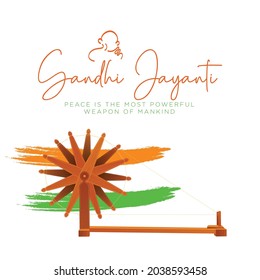 Gandhi Jayanti 2nd October banner design template.