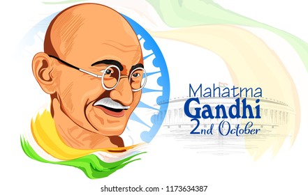 Gandhi Jayanti or 2nd October with creative design illustration, Mohandas Karam Chandra Gandhi Birthday. Gandhi Jayanti or 2nd October with creative design illustration, Mohandas Karam Chandra Gandhi Birthday.