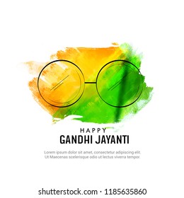 Gandhi Jayanti or 2nd October with creative design illustration, Mohandas Karam Chandra Gandhi Birthday.