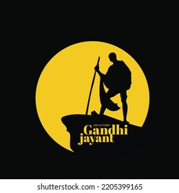 Gandhi jayanti 2nd October- vector illustration