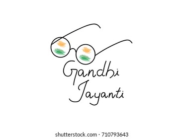 Gandhi Jayanti - Creative Vector Illustration