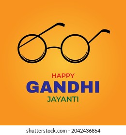 Gandhi Jayanti vector background. International Non Violence Day - October 2