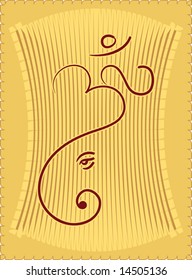Ganesh abstract (it can be used as Wedding Card design)