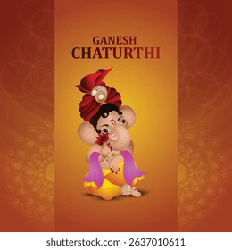 Ganesh chaturthi celebration design concept