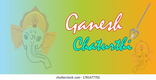  Ganesh Chaturthi festival Lord Ganpati background Design