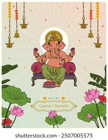 Ganesh Chaturthi Festival minimal, Luxus Einladungskarte Design, Verpackung Innenkarte Design für Sweet Box, Schönheitsprodukt, Geschenkbox Design Vorlage