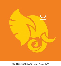 Ganesh Chaturthi festival minimal, luxury invitation card design