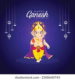 Ganesh Chaturthi festive greeting poster