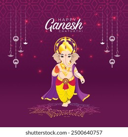 Ganesh Chaturthi festive greeting poster