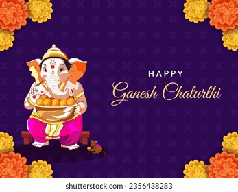 Ganesh Chaturthi Template with background