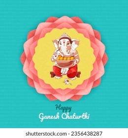 Ganesh Chaturthi-Vorlage mit Hintergrund
