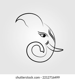 Ganesh Ji Vector Logo Design