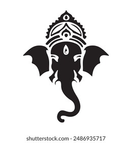 Ganesh Silhouette vector illustration art