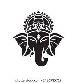 Ganesh Silhouette vector illustration art