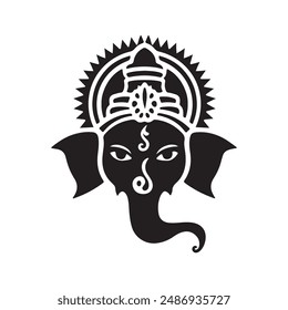 Ganesh Silhouette vector illustration art