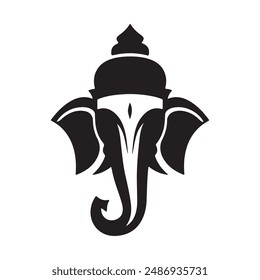 Ganesh Silhouette vector illustration art