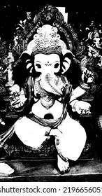 The Ganesh Statue for Ganesh Chaturthi celebrations. 