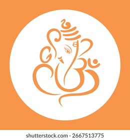 Vetor de ilustração de ícone de símbolo do Ganesh