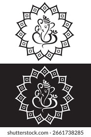 El diseño del Vector del símbolo de Ganesh