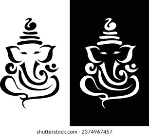 Ganesh symbolic icon vector illustration