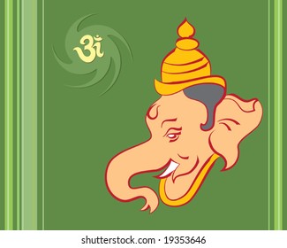 Fondo abstracto de Ganesha