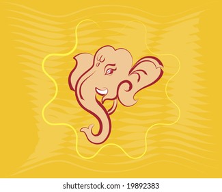 Fondo abstracto de Ganesha