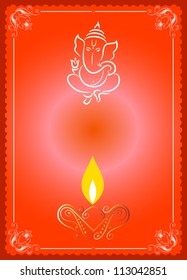Design de cartão Ganesha