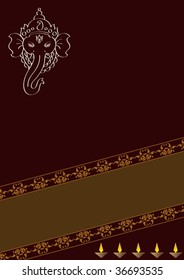 Ganesha Diwali Background