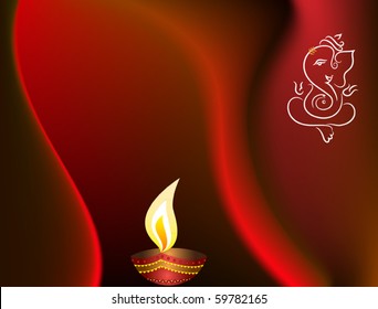 Ganesha Diwali Card