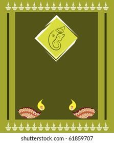 Ganesha Diwali Card