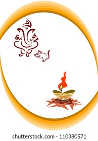 Ganesha Diwali Card Design