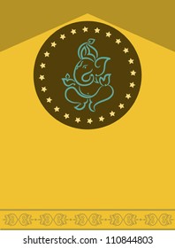 Ganesha Diwali Card Design