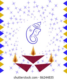 Ganesha Diwali design