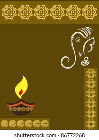 Ganesha Diwali Design