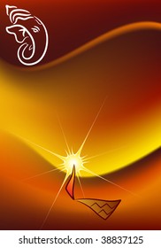 Ganesha Diwali Greeting