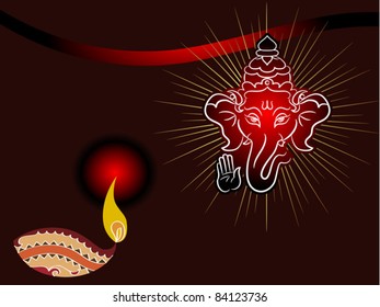 Ganesha Diwali Greeting