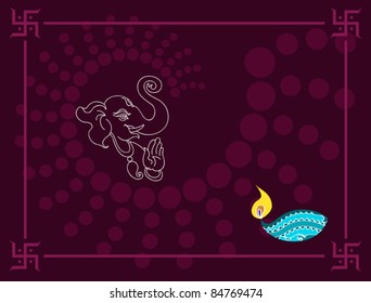 Ganesha Diwali Greeting