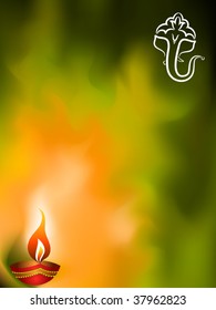 Ganesha Diwali Greeting Card