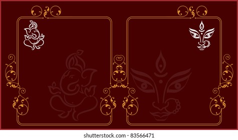 Ganesha Durga Greeting
