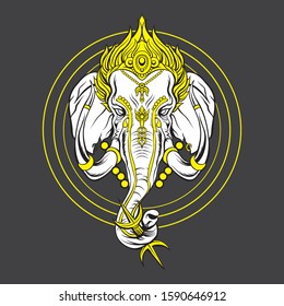 ganesha the elephant god illustration