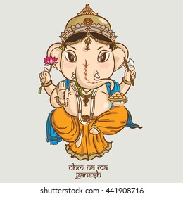 ganesha four arms character 