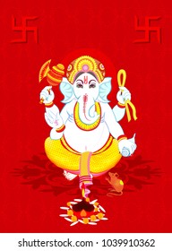 Ganesha , Ganges , All elements are in separate layers color can be changed easily.     