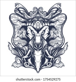 ganesha hand drawn artwork illustration