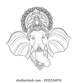 1,175 Ganesha line drawing Images, Stock Photos & Vectors | Shutterstock