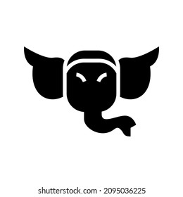 ganesha icon or logo isolated sign symbol vector illustration - high quality black style vector icons
